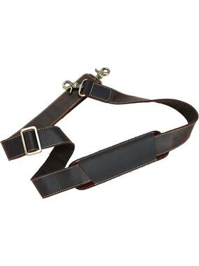 Stylish Leather Shoulder Bag Strap with Pad Cushion Replacement - Versatile